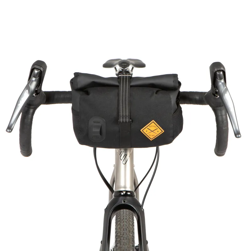 Restrap Rolltop Canister Bikepacking Handlebar Bag in Black